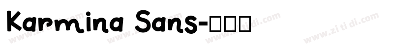 Karmina Sans字体转换